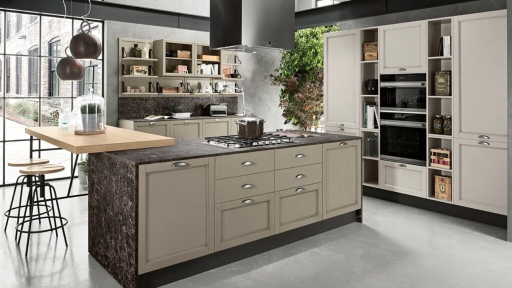 cucina con cappa di design