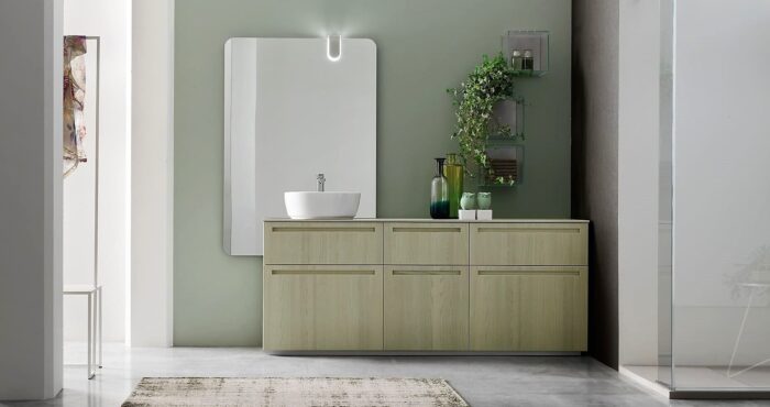 arredo bagno nuance verde - design moderno