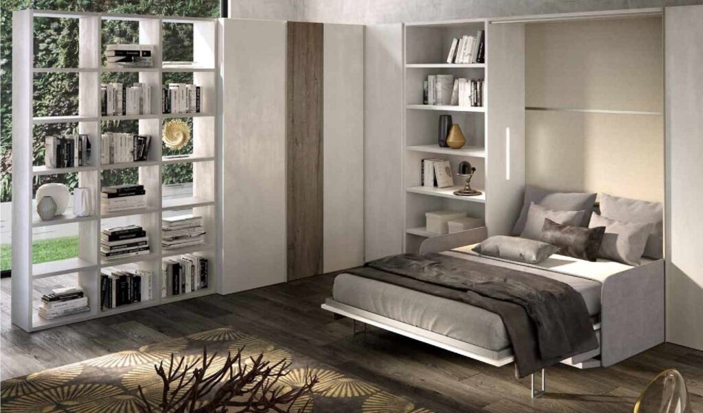 Smart bed, i contenitori per fare spazio sotto al letto